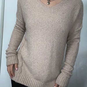 Women’s Oversized V-neck Sweater